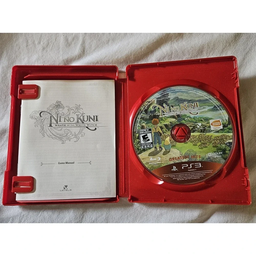 Ni no Kuni Wrath of the White Witch Greatest Hits PS3 Complete CIB PlayStation 3